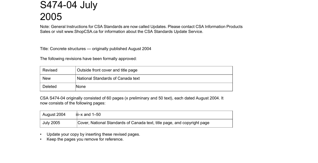 CSA S474-04 pdf download