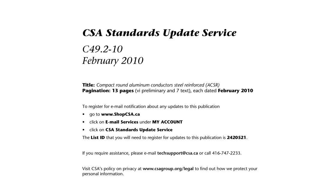 CSA C49.2-10 pdf download