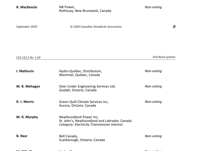 CSA C22.3 No. 1:20 pdf download